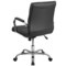 Emma and Oliver Mid-Back Vinyl Executive Swivel Office Chair with Chrome Base and Arms